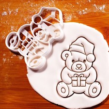 Christmas Teddy Bear Cookie