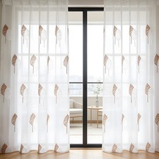 Sheer Voile Curtains 2 Panels