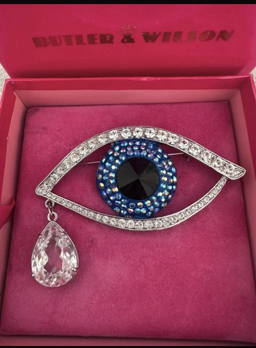 Butler wilson eye brooch - &,