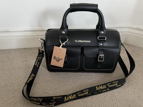 Martens black real leather - martens,