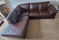 2 Bown Leather sofas 2 seater