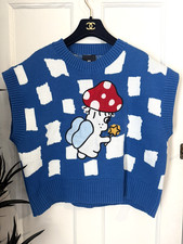 Lazy Oaf Size XXL Blue & White