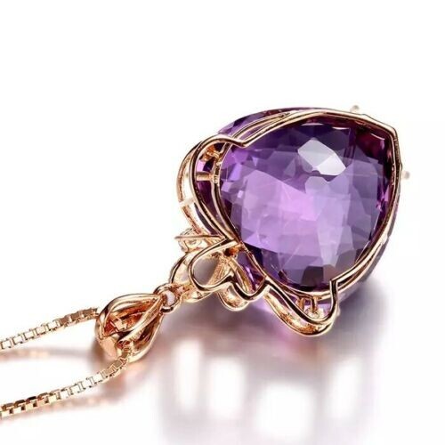 Amethyst heart crystal s925 - amethyst,