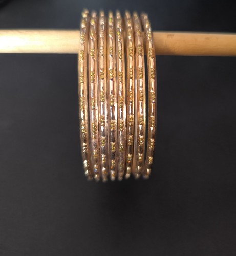 Dusty pink bangles churi - pink,