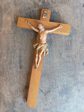 Vintage Italian Jesus Christ Crucifix Cross Wall Hanging