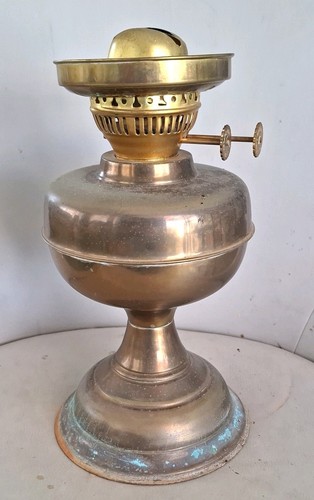 Vintage duplex oil lamp brass - vintage,