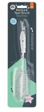 2-in-1 Baby Bottle & Teat Brush,Soft Bristles Perfect for Baby Feeding Bottles