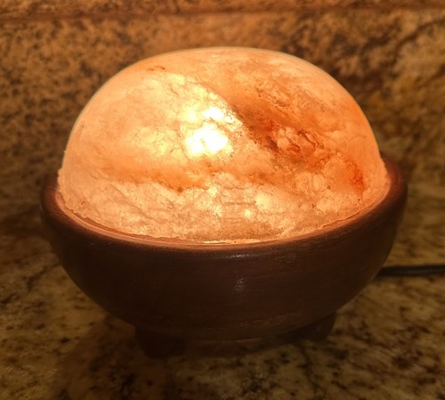 Vintage himalayan salt lamp - himalayan,