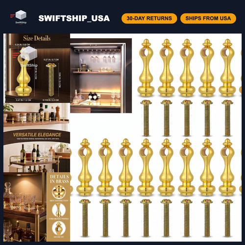 16pcs brass railing bracket - 16pcs,
