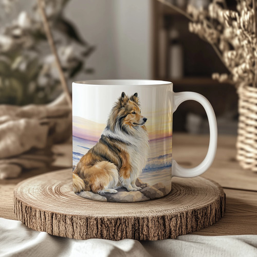 Shetland sheepdog sheltie mug - shetland,