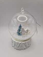 Snow Globe Christmas Bauble Light Up Decoration CanBe Hung Or Free Standing BNWT