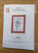 'FUCHSIA' ~ Counted Blackwork