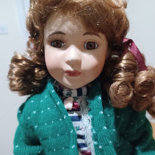 Collectors porcelain doll - porcelain,