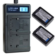 2Battery +USB Charger for Sony