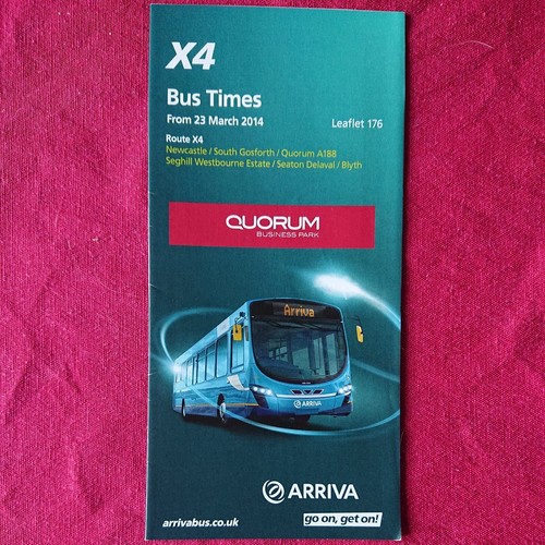 Arriva north east timetable - north, x4