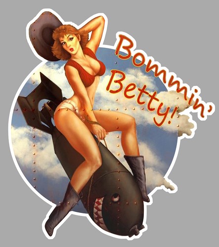 Pinup bomb plane - pinup, ww2