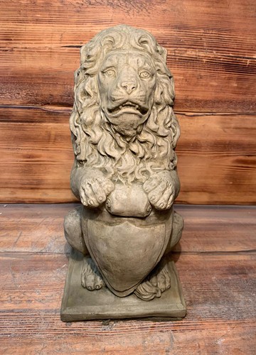 Stone garden proud lion - stone,
