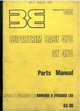 BOMFORD HEDGETRIMMER SUPERTRIM BASE 470 & GT 470 PARTS MANUAL