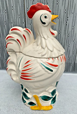 Pottery Guild of America hand Painted Chicken Rooster Cookie Jar circa 1950