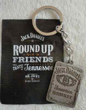     BOTTLE LABEL  JACK DANIELS KEY RING 
