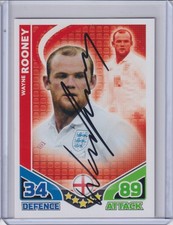 2010 TOPPS MATCH ATTAX CARDS HAND SIGNED AUTO AUTOGRAPH WAYNE ROONEY