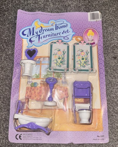 Vintage dolls house bathroom - vintage,