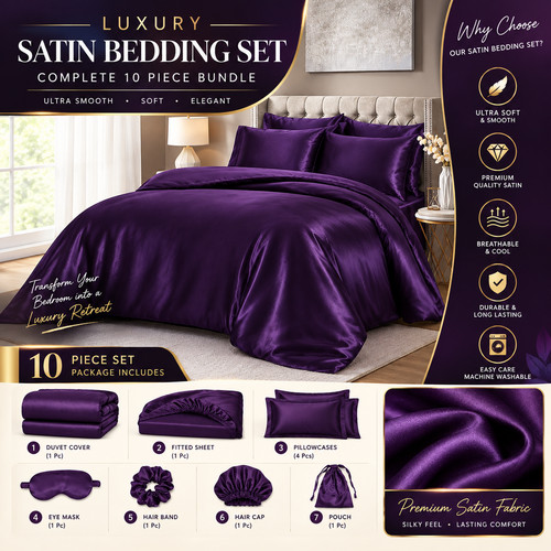 Super king piece satin - super,