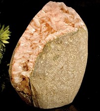 Large Peach Stilbite Geode