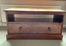 Solid oak TV cabinet used- handmade