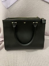 Anya Hindmarch Ebury Tote Bag Black Leather With Embroidered.  RRP£1600