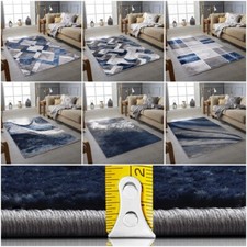 Navy Blue Grey Living Room