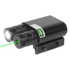 Combo Flashlight Green Laser Sight Rechargeable For 20mm Picatinny Rail