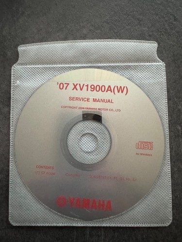 Yamaha xv1900a 2007 - xv1900a,