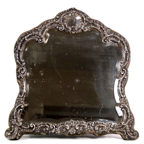 Antique silver table - silver, mirror