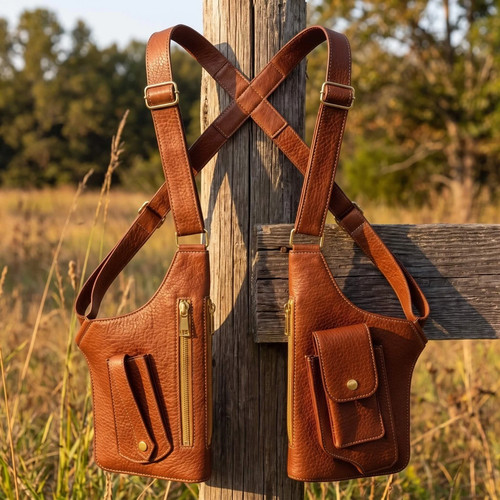 Mens genuine leather shoulder - mens,