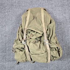 Vintage WWII US Mountain Division Bag External Frame Canvas Rucksack Backpack