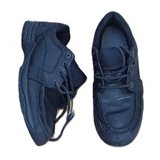 Rhino boy's black shoes lace up fairly chunky  leather UK size 9.5 EU size 44