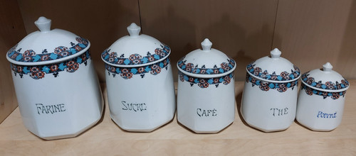 Vintage french canisters - vintage,