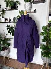 Lands’ End Purple Long Coat Size S – 19” PTP, 42” Length