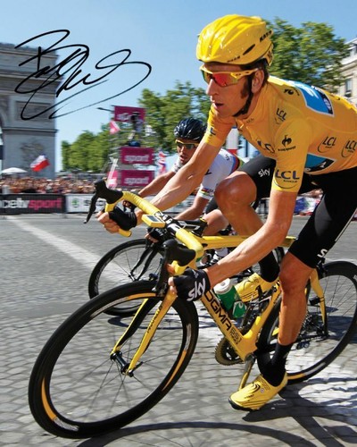 Sir bradley wiggins autograph - bradley,