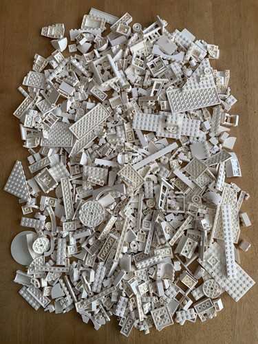 Lego white 1kg bulk bundle - lego,