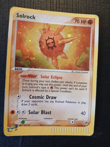 Sandstorm solrock shiny - ex,
