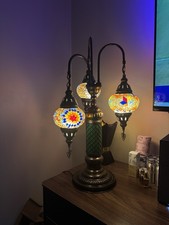 New Customisable Turkish Moroccan hand made mosaic table lamp