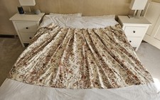 Vintage Crowson Brown Floral Cottagecore Single Curtain 132" Wide & 48" Long