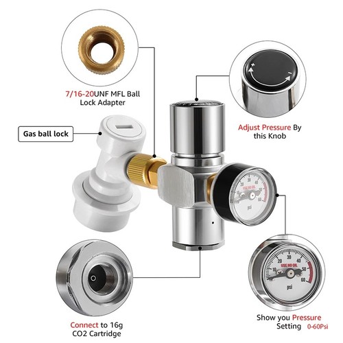 Mini co2 regulator beer - mini,