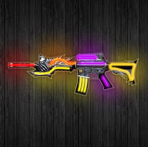 Neon led gun - gun, cod