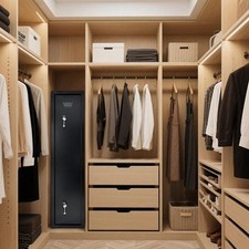 Gun cabinet storage - cabinet, organizer