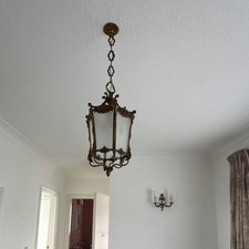 Brass antique pendant and wall - antique,