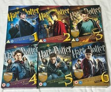 Rare Harry Potter Ultimate Edition Blu-Ray & DVD Collectors Box Set Bundle (1-6)