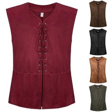 Men's Laceup Vest Pirate